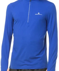Ronhill Core Thermal Half Zip Long Sleeve Mens Running Top - Blue