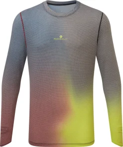 Ronhill Tech Golden Hour Long Sleeve Mens Running Top - Blue