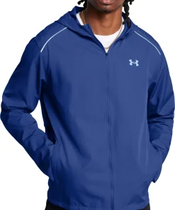 Under Armour Launch Hooded Mens Running Jacket - Blue