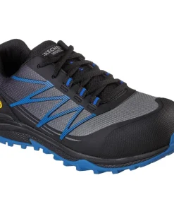 Skechers Workwear Puxal Safety Trainers Black/Blue