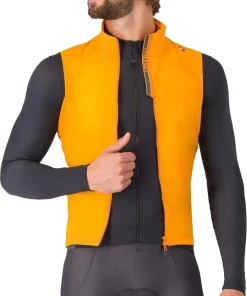 Castelli Espresso Mens Cycling Gilet - Orange