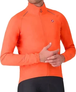 Castelli Emergency 3 Rain Mens Cycling Jacket - Orange