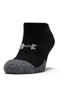 Under Armour No Show Socks 3 Pack: Black