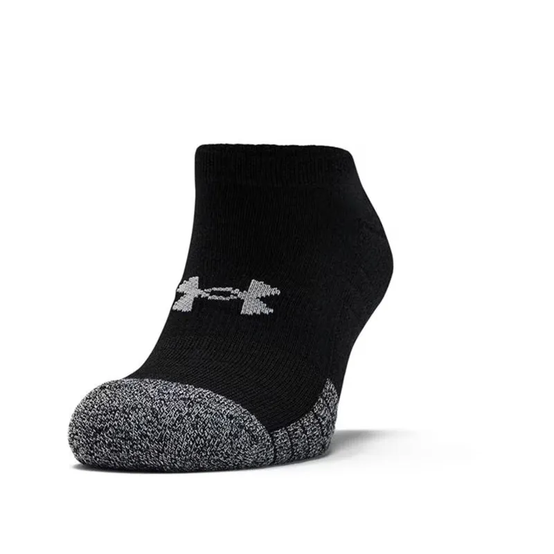 Under Armour No Show Socks 3 Pack: Black