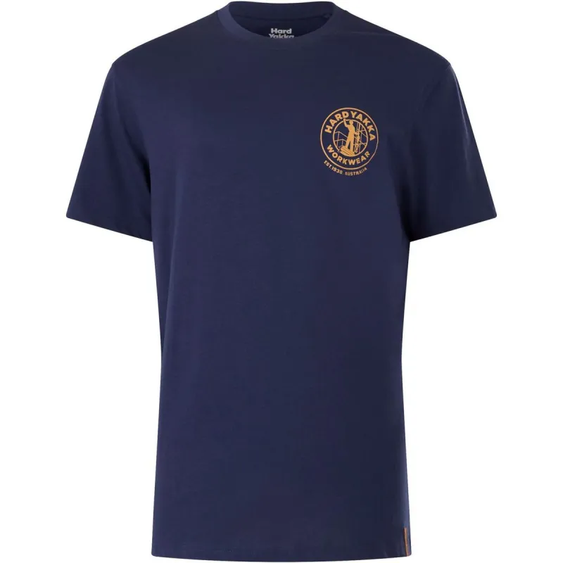 Hard Yakka Heritage Icon Short Sleeve Tee Navy