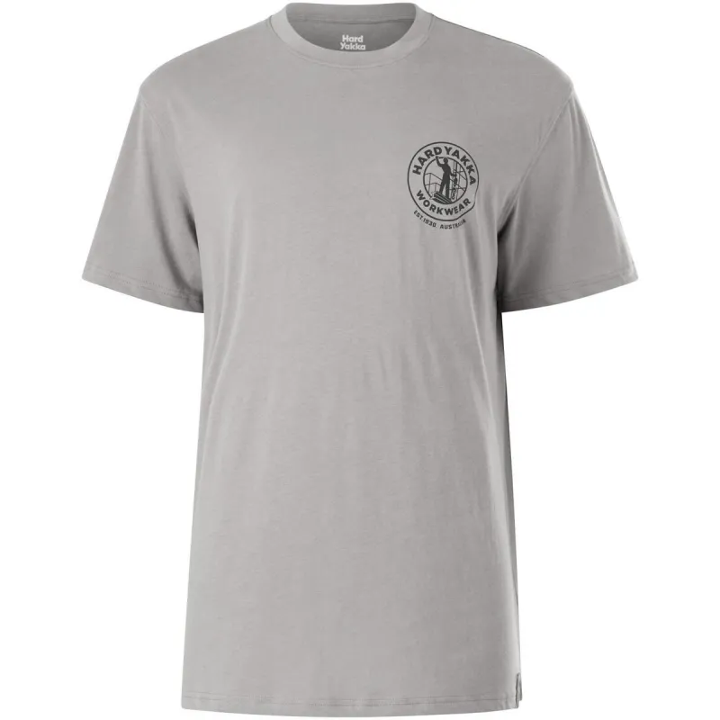 Hard Yakka Heritage Icon Short Sleeve Tee Grey