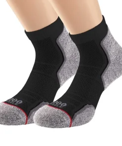 Thousand Mile Run Anklet Twinpack: Black