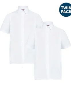 Short Sleeve Blouse (Twin Pack): White