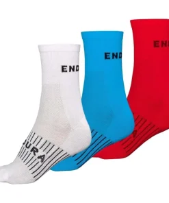 Endura CoolMax Race (3 Pack) Cycling Socks - Multi