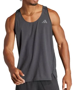 adidas Adizero Mens Running Vest - Black