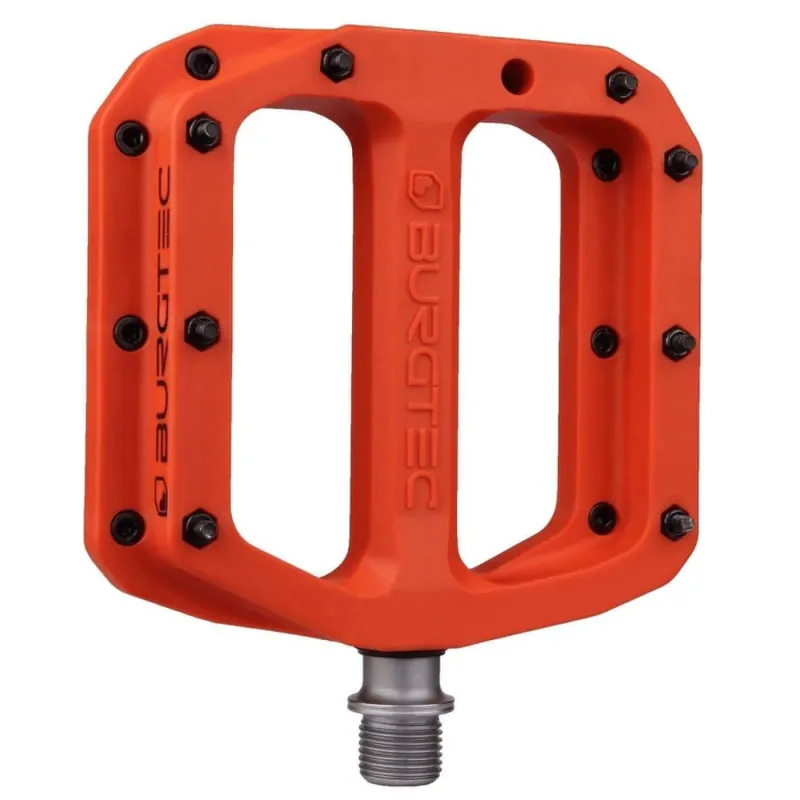 Burgtec MK4 Composite Flat Pedals - Orange
