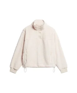 Superdry Womens Fleece Super Soft Rice White