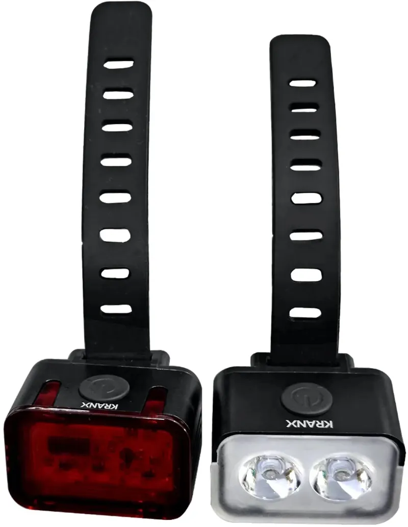 KranX Shine 220/100 USB Bike Light Set - Image 2