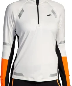 Brooks Run Visible 2.0 Half Zip Long Sleeve Womens Running Top - Grey