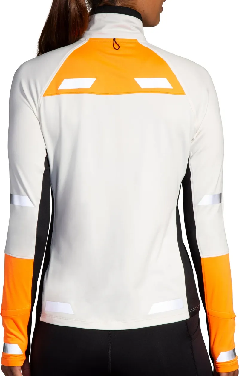 Brooks Run Visible 2.0 Half Zip Long Sleeve Womens Running Top - Grey - Image 2