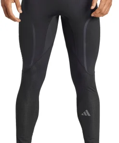 adidas Adizero Mens Long Running Tights - Black