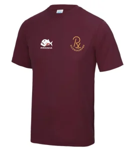 Rickmansworth HC Mens Training Tee: Burgundy
