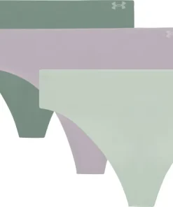 Under Armour Pure Stretch (3 Pack) Womens Thong - Grey