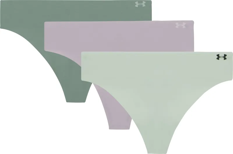 Under Armour Pure Stretch (3 Pack) Womens Thong - Grey