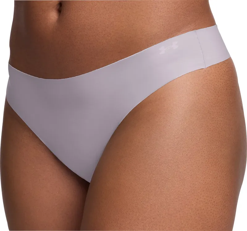 Under Armour Pure Stretch (3 Pack) Womens Thong - Grey - Image 3