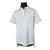 Salamander Polyester Cricket Shirt: Green Trim