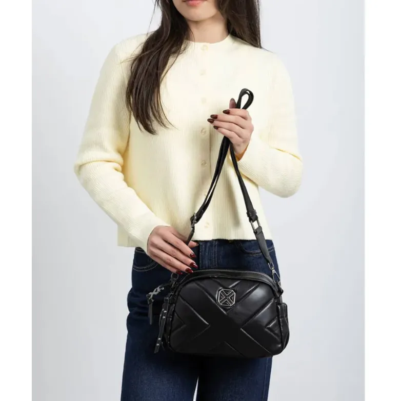 XTI Womens Crossbody Bag 184480 Black - Image 2