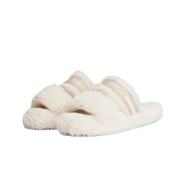 Tommy Hilfiger Womens Slipper FW0FW08854 Ancient White - Image 3