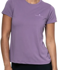 Ronhill Core Short Sleeve Womens Running Top - Purple