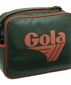 Gola Classics Redford Messenger Bag Bottle Green/Deep Orange