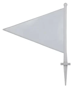 Cricket Boundary Flags: Pack of 25 White