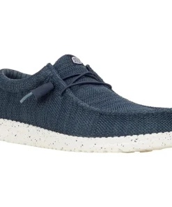 HEYDUDE Wally Stretch Mesh Shoes Navy