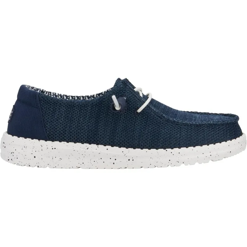 HEYDUDE Wendy Stretch Mesh Shoes Navy - Image 3