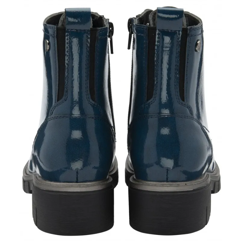Lotus Womens Boot Jojo Navy Patent - Image 3