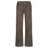Red Button Womens Trousers Conny Shiny Cord Warm Taupe