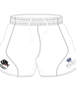 Royal Grammar School Senior Rugby Shorts: White