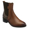 Lotus Womens Boots Lindley Tan/Leopard