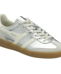 Gola Womens Trainer Viper Metallic Silver/Off White/Gum