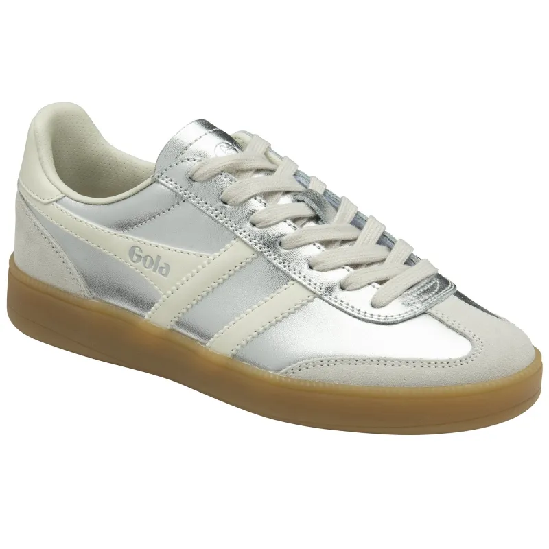 Gola Womens Trainer Viper Metallic Silver/Off White/Gum