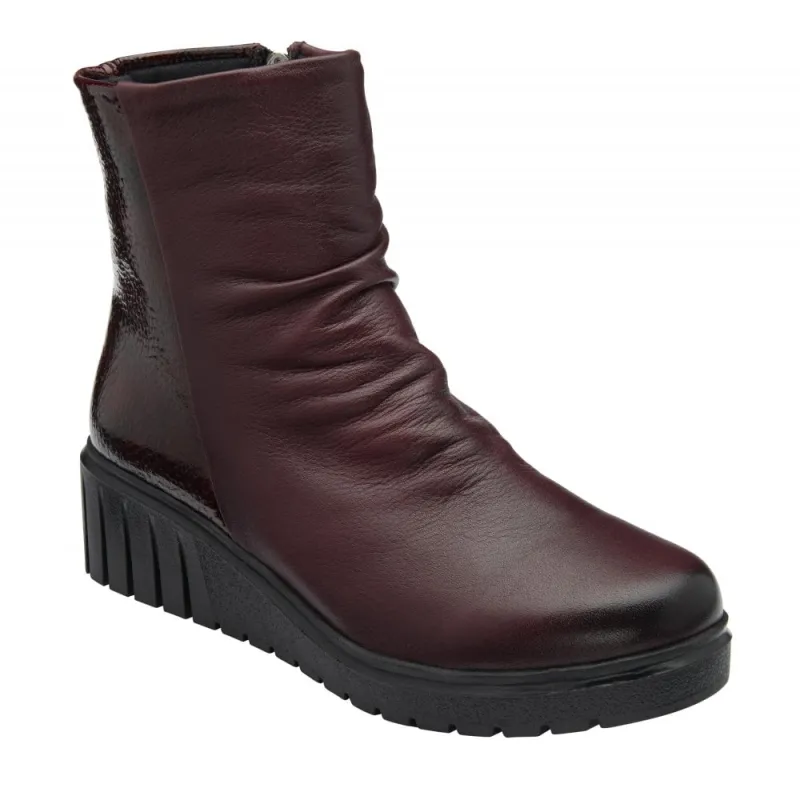 Lotus Womens Ankle Boot Adlee Burgundy