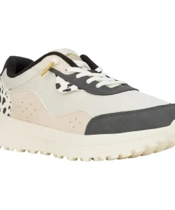 HEYDUDE Hayden Shine Trainers Ivory/Multi