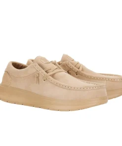 HEYDUDE Wally X Suede Shoes Tan