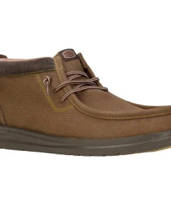 HEYDUDE Wally Mid GripR Boots Dark Brown