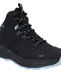 Hi-Tec Fuse Trek Mid Hiking Boots Black/Blue Fog