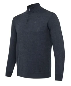 Beretta MERINO HALF ZIP SWEATER Ebony