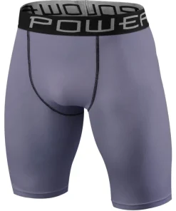 TCA PowerLayer Compression Junior Short Running Tights - Grey