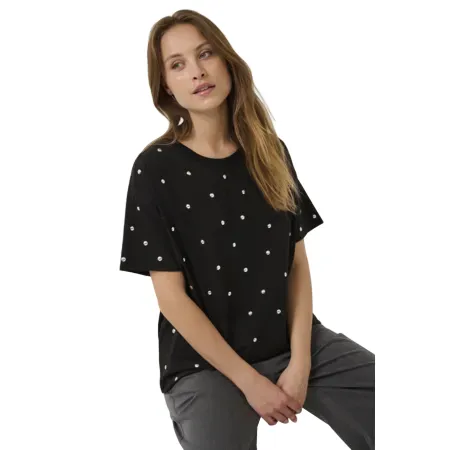 Kaffe Womens T-Shirt Helen Black Deep
