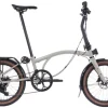 Brompton G Line with Roller Frame 8-Speed Folding Bike - Traildust White