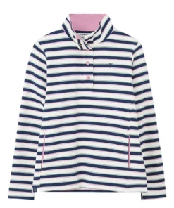 Lighthouse Womens Sweatshirt Haven II Jersey Navy Sage Rose Stripe