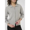 Kaffe Womens Cardigan Visja Grey Melange