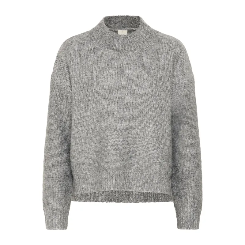 Kaffe Womens Pullover Labis Grey Melange
